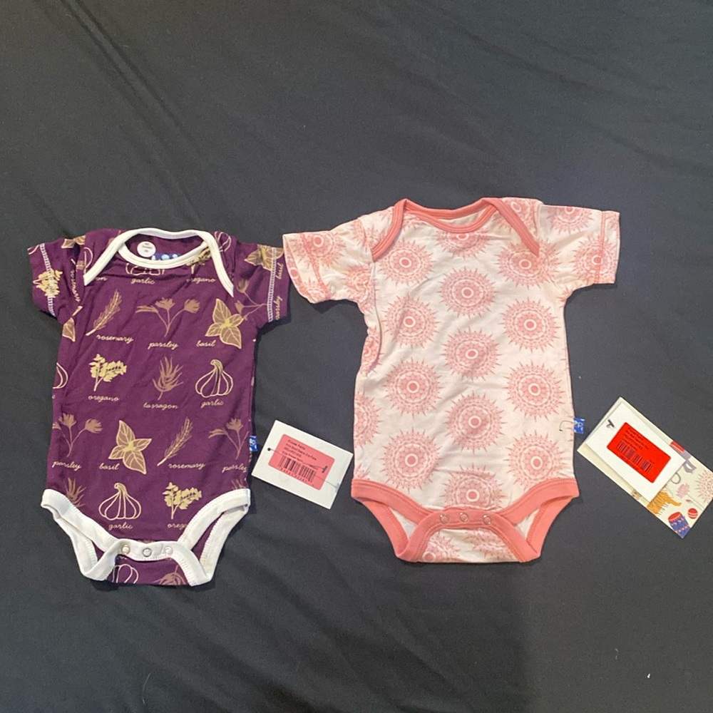NWT - bamboo kickeepants 2 piece of onesie 68|A3
